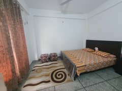 double bed wooden