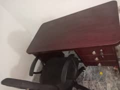 Study Table/Computer Table + Revolving Computer Chair.