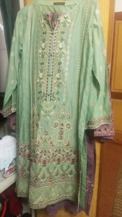 3 Piece silk duppata condition new