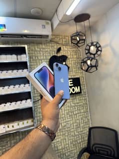 Iphone 14 blue jv with box