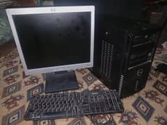 Gaming i3 pc + keyboard + monitor + in build speaker