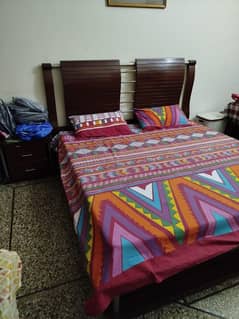Double Bed with Side Tables and Dressing Table