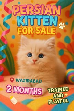 Triple coated Persian fawn kitten