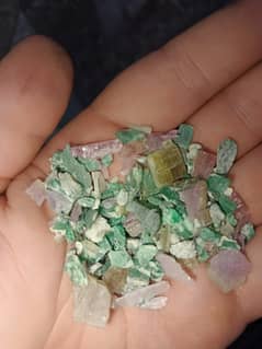 emerald and tourmaline mix kachra