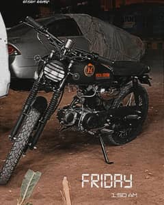 HONDA 70 CAFE RACER CONVERTED