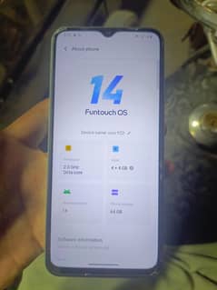vivo y 22 bilkul ok hai no upen no repair 4+64 with box and charger
