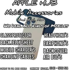 we deal all kinds of Mobile Accessories, Mobile sale & Purchase .