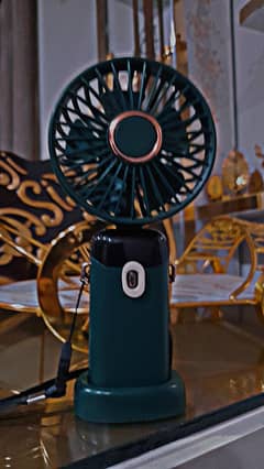portable digital screen fan and adjustable