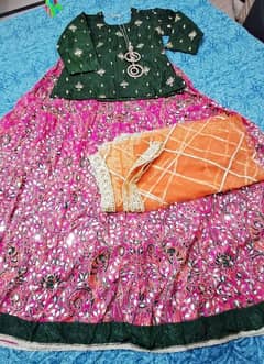 Lehanga with kurti and Dupatta