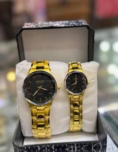 Elegant Quartz Analogue  Couple's watches