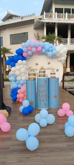 Balloons Decor, Lights, Event Planner, birthday, Flowers, Djsound, SMD