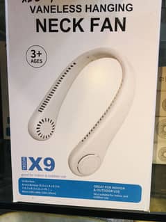 “Neck hanging fan”