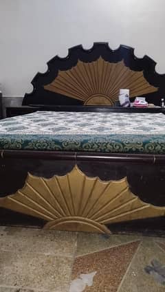 Wooden bed set