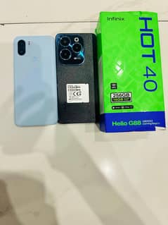 2 phone used Infinix hot 40 10 by 10 condition Redmi A1+ 10 by 8 condi