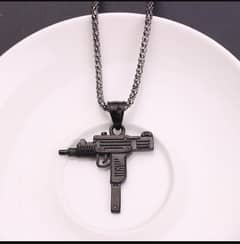 Army style gun shaped men Locket