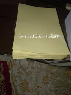 230+ transparent A4 sized stekars under reasonable price