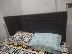 bed with mattress