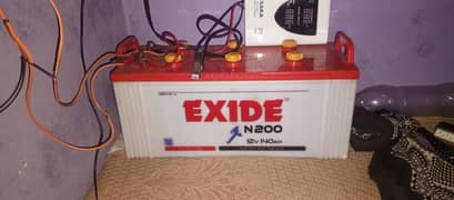 EXIDE N200 Battery 140Ah + Osaka 30A Charger For Sale - Urgent