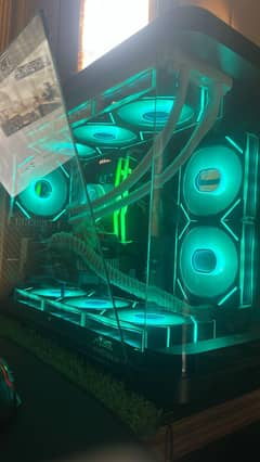 PC case with fans