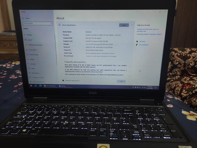Dell Latitude E5550 Core i5 5th Generation in Good Condition 4