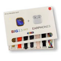 i20 Ultra Max Suit 7 in 1 Smartwatch With Earbuds