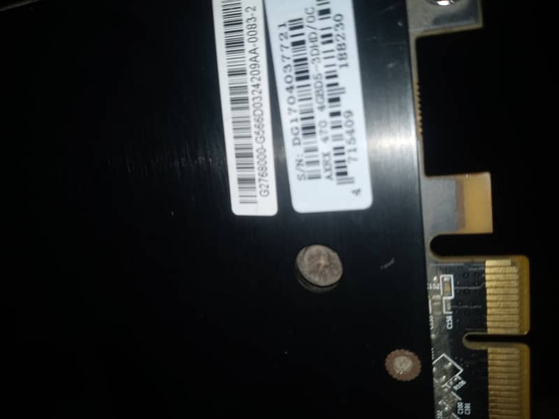 power colour rx 470 4gb  256bit   GDDR 5  req 8 pin connector 1