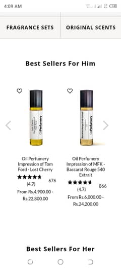 A up to z Different smells