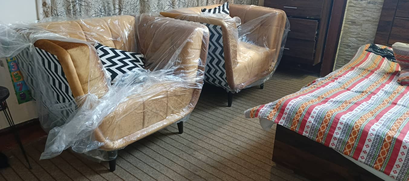 2 new rust color sofas 0