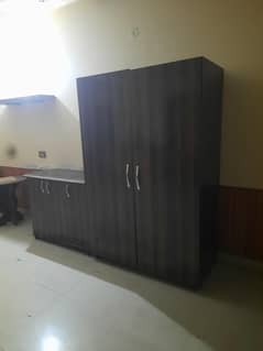 Brown colour wardrobe set available in low price