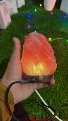 Pink salt Table lamp