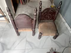 wooden chairs