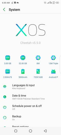 Infinix hot 8 blue color 3/32
