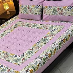 3 pcs cotton sotton patchwork double bed sheet