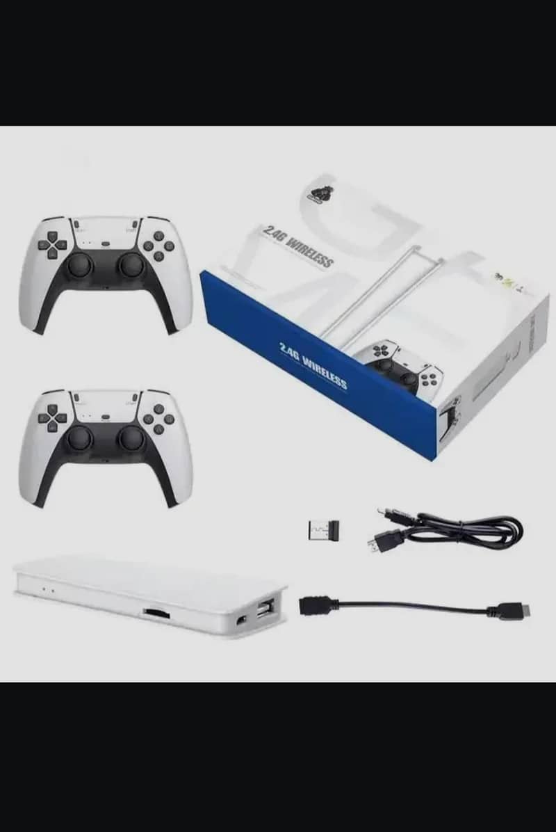 M15 Game Stick 4K Console 64GB with Dual 2.4G Wireless Controllers 3