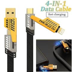 4 in 1 charging cable. garenty