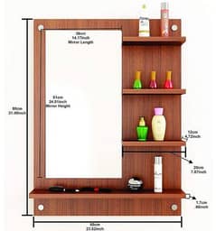 wall mounted mirror prepared on order