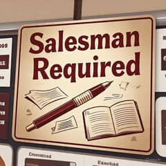 Salesman required (Stationary+photocopy shop)