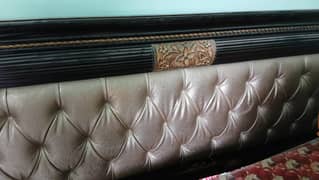 Solid Wooden Bed Mattress with Dressing Table