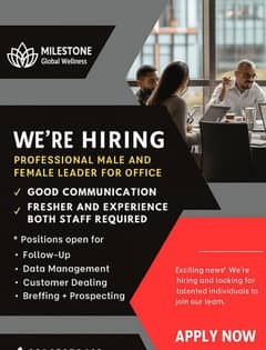 Office Work- Part time - social media marketing - male & Female jobs