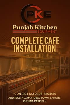 Commercial kitchen equipments installation, Burners , Fryers , Sink