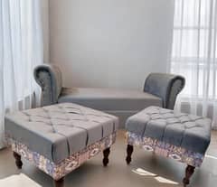 4 seater puffy set sofa important Malai velvet all colors customized
