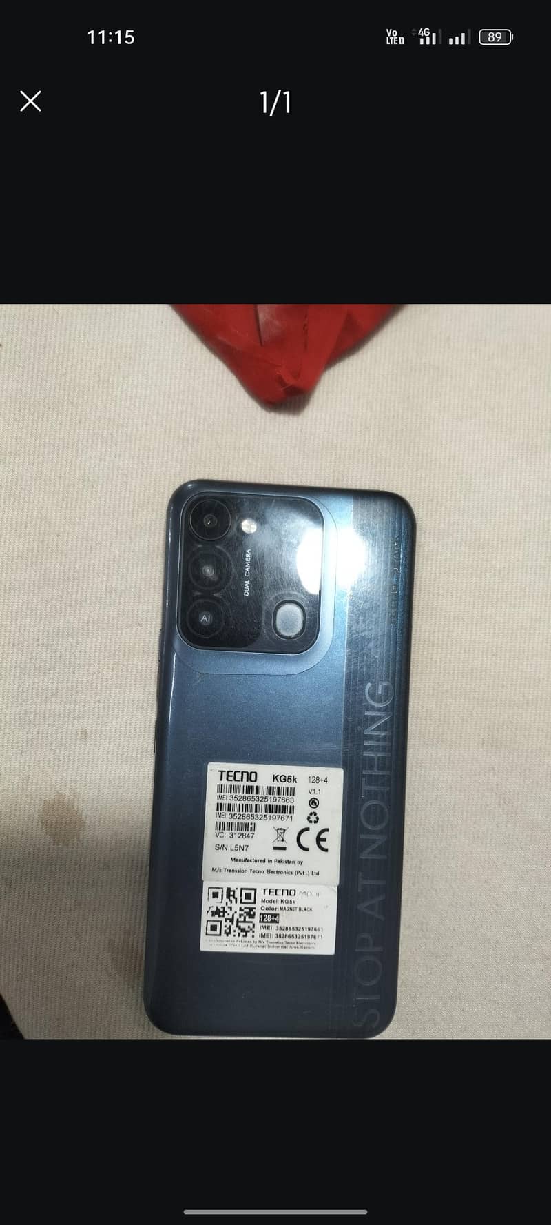 Techno spark 8c 4/128  exchange possible 0