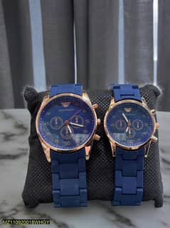 Analog couple watch