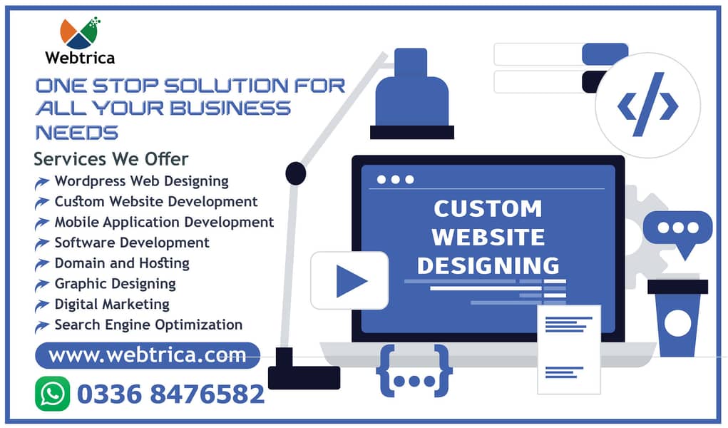Website Development Domain & Hosting Website Designing Marketing SEO 0