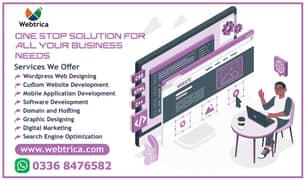 Web Development Domain & Hosting Wordpress Designing Marketing SEO