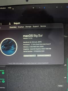 MacBook Air 2017 | 8GB  | 128GB | Processor 2.7 l Graphic Card 6000