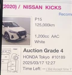 Nissan kicks 4 grade