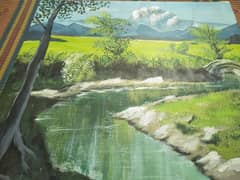 land scape home made acrylic paintings