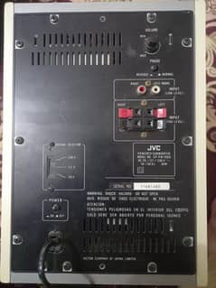 Jvc subwoofer and built in amplifier