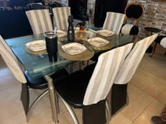 Dining chairs with table
